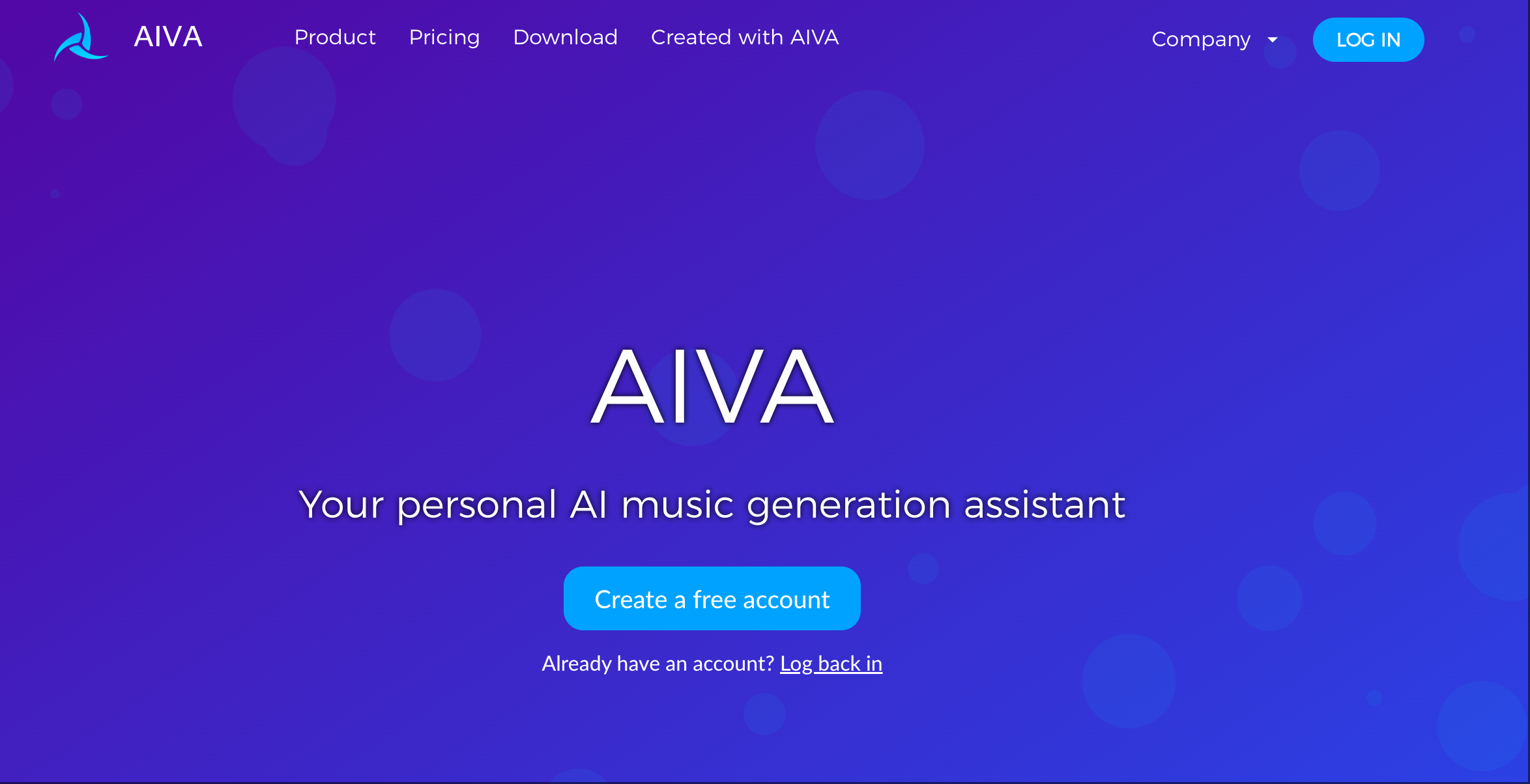AIVA screenshot